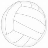 Volleyball Coloringhome Player sketch template