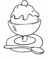 Ice Cream Coloring Pages Sundae Sandwich Kids Color Getcolorings Printable Print Template sketch template
