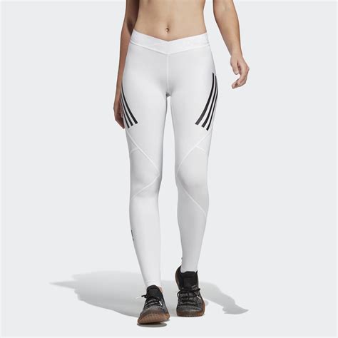 adidas alphaskin sport  stripes long leggings white adidas europeafrica