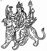 Hindu Goddesses Goddess Durga Maa Saraswati Amman Rani Drawings Jai sketch template