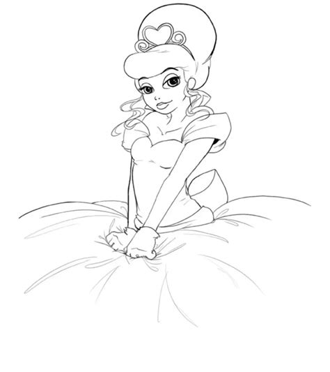 top   printable princess   frog coloring pages