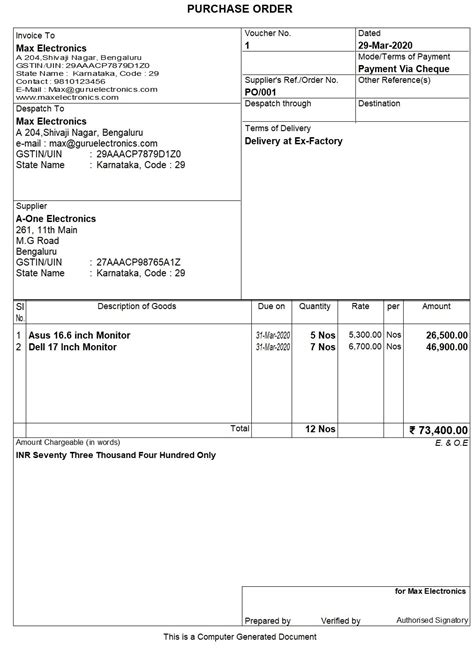 purchase orderdefinitionsample format  process skylitetechnologies