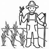 Agricultura Colorear Imagui Agricultor sketch template