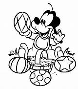 Easter Coloring Disney Cute Pages Spring Print Kids Mickey Goofy Mouse Printable Egg Color Pluto Colouring Sheets Bunny Dog Coloringtop sketch template