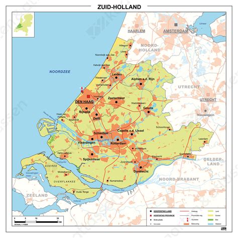 digitale kaart zuid holland  kaarten en atlassennl
