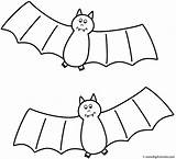 Bats Colorare Pipistrelli Disegni Ghost Bambini sketch template