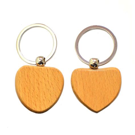 Custom Logo Wood Keychain With Name