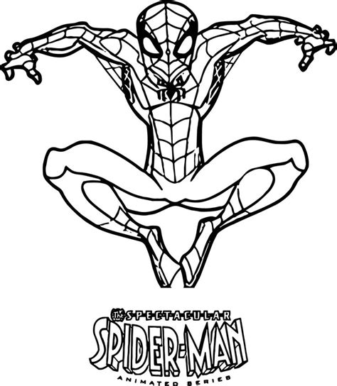 spectacular spider man coloring page wecoloringpagecom spiderman