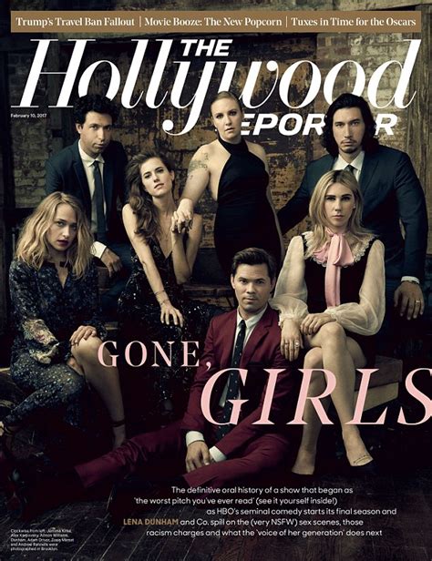 stars of hbo s girls pose for the hollywood reporter