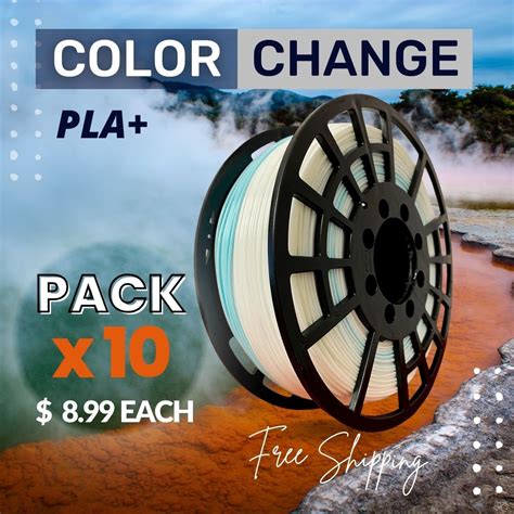 pla color change filament  shipping iiid max