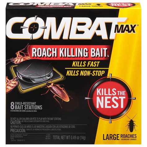 combat max roach killing bait  large roaches shop insect killers