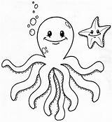Octopus Coloring Pages Cute Parysgazette Za Kids sketch template