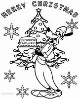 Goofy Coloring Pages Christmas Disney Kids Cool2bkids Printable Cartoon sketch template