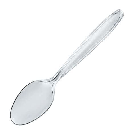 heavyweight clear disposable spoons drinkstuff
