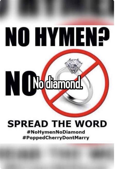 No Hymen No Diamond Caption Update