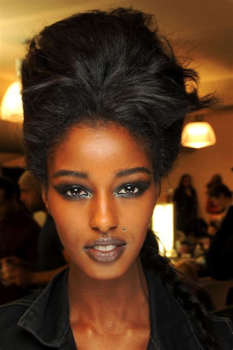 ethiopian model senait gidey lives presently in canada and is celebrated on runways throughout
