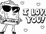 Spongebob Coloring Pages Printable Valentine Squarepants Sheets Kids Patrick Sponge Drawing Print Cards Christmas Police Clipart Clip Size Color Gary sketch template