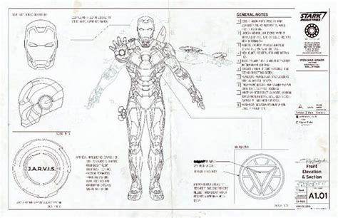 iron man blueprint marvel tony stark comics  suit iron man suit