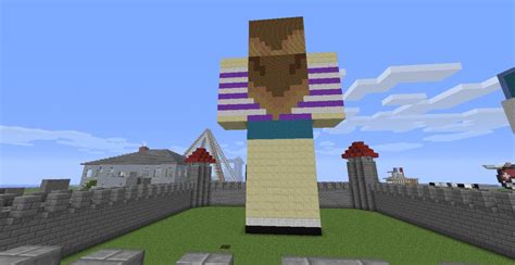 A Girl Statue Minecraft Project