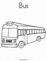 Bus Coloring Autobus sketch template