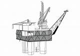 Coloring Drilling Rig Drawing Pages Edupics Paintingvalley Large sketch template