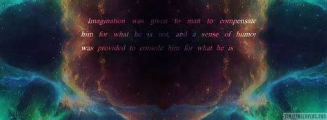 Imagination Was Given To Man Facebook Cover