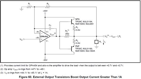 power   increase  rated output voltagecurrent  connecting multiple op amps