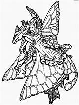 Adults Feen Realistic Fairies Clipartmag Malvorlagen Dragones Dragón Ridden sketch template