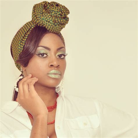 headshot beautiful ebony model from nigeria modeling for