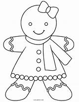 Gingerbread Coloring Pages Girl Man Printable Woman Lebkuchenmann Cookie Kids Print House Weihnachten Color Christmas Colouring Malvorlagen Sheets Girls Cool2bkids sketch template