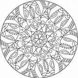Coloring Mandala Intricate sketch template