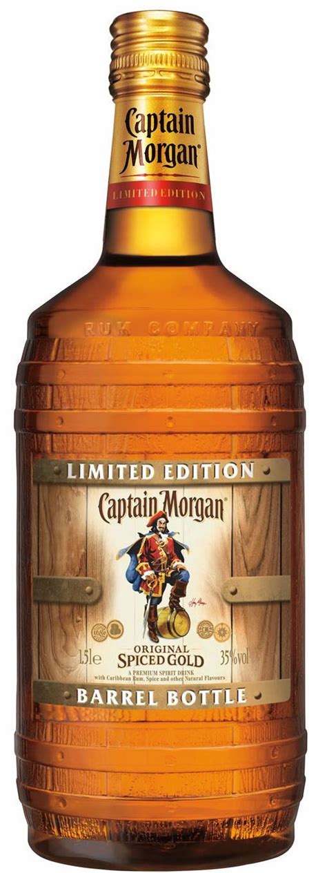 captain morgan limited barrel bottle original spiced  liter  uk captain morgan rum