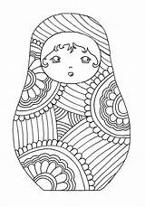 Russian Adulti Russe Bambole Poupee Matryoshka Russische Puppen Matrioszka Wzorki Justcolor Erwachsene Malbuch Matriochka Colorat Planse Kolorowanka Matrioska Pippa Pdf sketch template