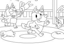 bluey father  son coloring pages bluey coloring pages coloring