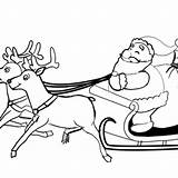 Reindeer Christmas sketch template