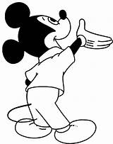 Mickey Coloring Mouse Listen Pages Minnie Para Colorear Original sketch template