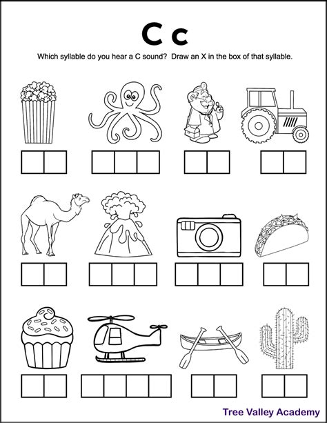 letter  sound worksheets tree valley academy