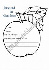 Peach James Giant Preview Worksheet Worksheets Eslprintables sketch template