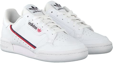 witte adidas sneakers continental   omodanl