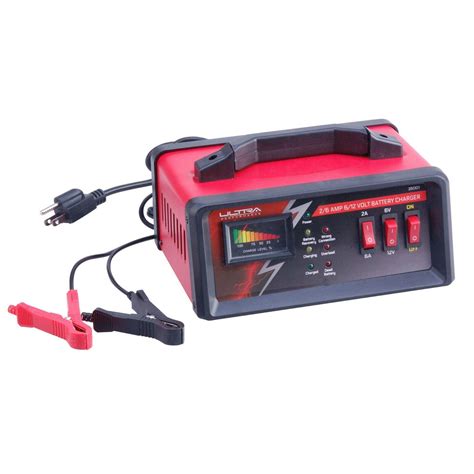 ultra performance  amp  volt manual battery charger trickle charger