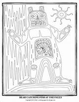 Pacific Coloring Pages American Native Northwest Tribes 79kb 1275 Getcolorings sketch template
