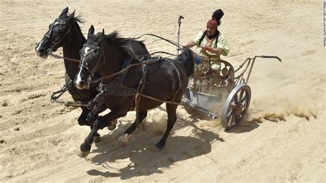 ferrari races  horse drawn chariot  ben hur set cnn