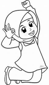 Islamic Mewarnai Ramadan Muslimah Ana Hijab Gebet Putri Sholeh Pilih Papan Fbcdn Sphotos Eid sketch template