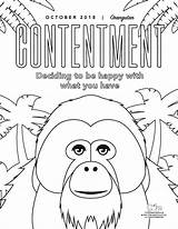 Contentment sketch template