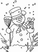 Coloring Pages January Snowman Printable Getcolorings Abominable Color Kids sketch template