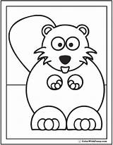 Beaver Coloring Pages Cartoon Dams Habitat Cute Beavers Big Getdrawings Drawing Smile Colorwithfuzzy sketch template