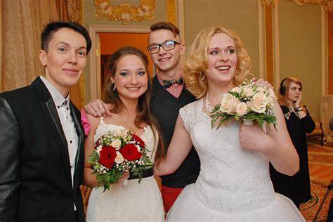 Lgbt Marriage Two Brides Officially Tie The Knot In