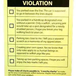 fake parking ticket  printable literacy basics