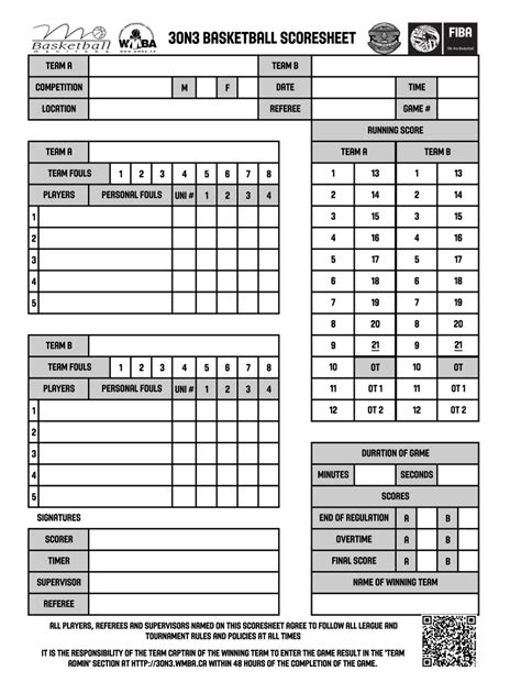 basketball score sheet complete  ease airslate signnow