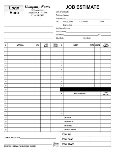 pick  business forms  job application form